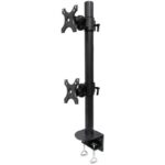 Suport Monitor de Birou Dublu, Neomounts by Newstar FPMA-D960DVBLACKPLUS, 17" - 49", VESA 100x100, suporta pana la 15kg, negru - Image 2