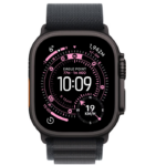 Apple Watch Ultra 3 GPS + Cellular 49mm Black Titanium Case with Black Alpine Loop - Medium