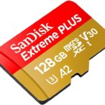 Card de Memorie MicroSDXC SanDisk Extreme PLUS, 128GB, Clasa 10, R/W speed: up to 100MB/s/ 90MB/s, include adaptor SD (pentru telefon)