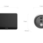 Vizor electronic Ezviz cu sonerie  CS-HP4; Senzor camera: 1/3" Progressive Scan CMOS; Lentila:  2.0 mm @ F2.2, visual angle (diagonal):155°; Rezolutie: 1080p / 2MP; Slot card pana la 512 GB; WI FI Standard: IEEE802.11b, 802.11g, 802.11n; Frecventa: 2.4 GHz ~ 2.4835 GHz; Display: 4.3-inch