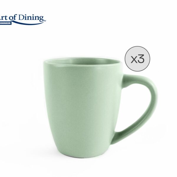 SET 3 CANI CERAMICE 354 ML, YVONNE, ART OF DINING BY HEINNER