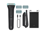 Aparat de ras si tuns corporal cu sita metalica hipoalergenica PHILIPS BG5480/15, autonomie 100 min, funcție incarcare rapida, brat extensie pentru urilizare pe spate, 3 piepteni bidirectionali, indicator luminos baterie, husa textila - Image 2