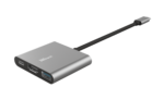 Hub USB Trust Dalyx, 3 porturi USB-C, silver - Image 2