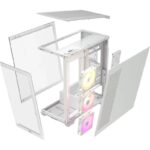 Carcasa CORSAIR 3500X ARGB, RGB, Mid Tower, White - Image 5