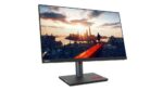 Monitor Lenovo ThinkVision P24h-3023.8"IPS, QHD (2560x1440), 16:9, Brightness: 300 nits, Contrast ratio: 1000:1, Response time: 4 ms (Extreme mode) / 6 ms, Dot / Pixel Per Inch: 123 dpi, Color Gamut: 99% sRGB, 99% BT.709, View angle: 178 / 178, Stand: Tilt, Swivel, Pivot, Height Adjust Stand, Side - Image 2
