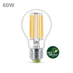 Bec LED Philips Classic A60, Ultra Efficient Light, E27,  4W (60W), 840 lm, lumina calda (3000K)