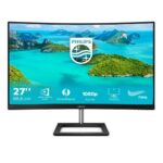 Monitor 27" Philips 272E1CA, Curbat 1500R, FHD 1920*1080, 75 Hz, 4 ms ,VA, 16:9, 250 cd/ mp, 3000:1, Mega Infinity DCR, Anti-Glare, 3H, Haze25%, WLED, 178/178, Low Blue Mode, FreeSync, VGA, HDMI, PC audio-in,Headphone out, boxe 2*3W, 3-sided frameless, cablu HDMI inclus, VESA100x100, culoare negru