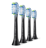 Rezerve PHILIPS Sonicare Plaque Defence HX9044/88, Pachet de 4 capete de periere, Standard, Click-on, Sincronizarea modurilor BrushSync, Negru, L x A x I (mm) 60x25.7x230.5 - Image 2