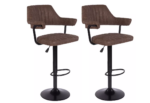 SET 2 SCAUNE BAR VINTAGE BROWN