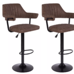 SET 2 SCAUNE BAR VINTAGE BROWN