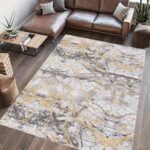 Covor printat, HAGA 160x230 cm, lavabil cu spate antialunecare, inaltime fir 3mm - Image 4