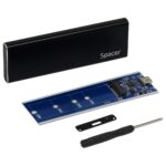Rack extern Spacer SSD M.2 USB-C negru - Image 3