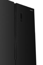 Side by Side HEINNER HSBS-HM532NFGBKE++, No Frost, 532 L, Clasa E, Sticla neagra - Image 3