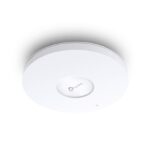 "AX3000 Ceiling Mount Dual-Band Wi-Fi 6 Access Point PORT:1× Gigabit RJ45 Port SPEED:574Mbps at  2.4 GHz + 2402 Mbps at 5 GHz FEATURE: 802.3at POE and 12V DC (Power Adapter is not included), 2×Internal Antennas, 160MHz  Supported, MU-MIMO, Seamless Roaming, Band Steering, Beamforming, Load Balance - Image 3