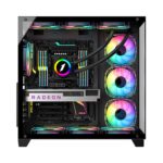 Carcasa 1STPLAYER Gaming MV8 Cube Tower NEGRU - Image 4