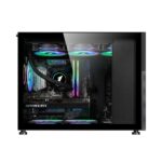 Carcasa 1STPLAYER Mi6-EV-BK, RGB, Mid Tower, Black - Image 2