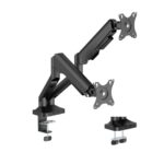 Brat monitor Serioux, tehnologie arc cu gaz, compatibilitate ecran 17"-35", greutate maxima suportata(per ecran) 2~12kg. VESA/;75x75,100x100 Tilt Range +90°~-90° Swivel Range +90°~-90° - Image 4