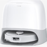 Robot de aspirare Roborock Qrevo Curv, aspirator, mop si statie inteligenta de golire automata, 66W, Lidar, 18500 PA, baterie 5200mAh, mop rotativ. Filtru EPA E11, alb