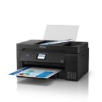 Multifunctional inkjet color CISS Epson L14150, dimensiune A3+ (Printare, Copiere, Scanare, Fax), duplex(A4), viteza 38ppm alb- negru, 24ppm color, rezolutie 4800x1200 dpi, alimentare hartie 250 coli, scanare, copiere și transmitere prin fax A4, scanner CIS rezolutie 1200x2400 dpi, ADF 35 coli, fax