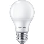 4 Becuri LED Philips A60, E27, 8W (60W), 806 lm, lumina neutra (4000K) ,mat - Image 2
