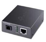 "10/100 Mbps RJ45 to 100 Mbps Single-mode SC WDM Bi-Directional Fiber Converter PORT: 1× 100Mbps SC Port, 1× 10/100M RJ45 Port (Auto MDI/MDIX) SPEC: Full-duplex, Tx:1310 nm, Rx:1550 nm, Up to 20 km, Chassis TL-FC1420 Rack-mountable"