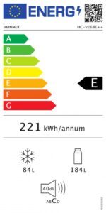 Combina frigorifica HEINNER HC-V268E++, Less Frost, 268 l, Clasa E, Alb - Image 5