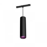 Pendul LED RGB Philips Hue Perifo, Bluetooth, control vocal, 24V, 5.2W ,490 lm, lumina alba si color (2000-6500K), IP20, 28.8x17.7x6.7cm, Metal,Negru