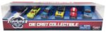 MACHETA DIE CAST, SET 6 CAMIONETE 1/64, 7.5 CM, DIVERSE MODELE SI CULORI- GRI, ALBASTRU, ROSU, VERDE, BLEU, ALB, VERDE INCHIS, MARO, PORTOCALIU, GRI INCHIS - Image 4
