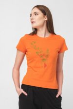 TRICOU  CERB FAMILIE FEMEI ORANGE-M - Image 4