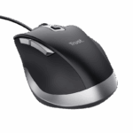 Mouse Trust Fyda cu fir, optic, interfata USB 2.0 rezolutie maxima 5000 DPI, 6 butoane, negru - Image 3
