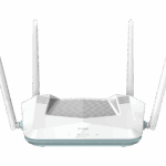 D-LINK AX3200 Smart Router Dual-Band R32, Interfata: 4 x 10/100/1000, 1 x WAN GB, Standarde wireless: IEEE 802.11ax/ac/n/g/b/k/v/a/h, IEEE 802.3u/ab, 4 x antene externe, viteza wireless: 2.4 GHz Up to 800 Mbps, 5 GHz Up to 2402 Mbps, Dimensiuni: 228.30 x 159.0 x 61.9 mm, Greutate: 446g,