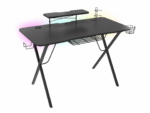 Birou gaming Genesis Holm 300, MDF, suporta pana la 60kg, iluminare RGB, negru - Image 8