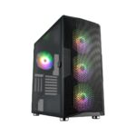 Carcasa FORTRON CUT592, RGB, Full Tower, Black - Image 5