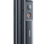 Presenter Baseus, wireless, laser 2.4 GHz, max. 100m, fara baterie, gri