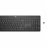Kit Wireless tastatura si mouse HP 235, taste numerice, negru