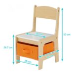 Set masuta si 2 scaune , lemn natur, U-Grow - Image 7
