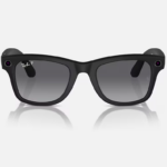 Ray-Ban Meta Wayfarer AI Glasses Matte Black/Polar Gradient Graphite (Large)