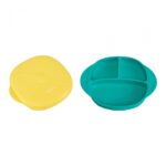 Farfurie silicon cu capac , galbena, U-Grow - Image 3