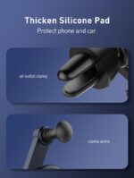 Suport auto telefon Gravity Serioux CH04,  Material: ABS, Mod de instalare: tip cataramă, poziție fixă: aerisire, culoare: negru, potrivit pentru: telefon mobil - Image 11