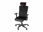 Scaun gaming Genesis ASTAT 700 G2, material textil, reglabil pe inaltime, greutate maxima suportata 120 kg, inaltime scaun reglabil 44.5- 51.5 cm, tesatura Mesh PureFlow™ Plus, tetiera si cotiere ajustabile 3D, negru - Image 2