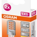 2 Becuri LED Osram PIN, G9, 4.2W (40W), 470 lm, lumina calda (2700K)