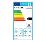 Hota incorporabila decorativa Arctic AHI6332B, Putere absorbtie 320 m3/h, 1 motor, Iluminare LED, Filtru lavabil, Clasa C, 60 cm, Negru - Image 3