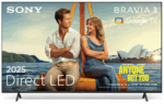 Televizor Sony BRAVIA 3 LED 75S35, 189 cm, Smart Google TV, 4K, Clasa E (Model 2025)