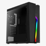 Carcasa Aerocool Bolt neagra Mid Tower NEGRU