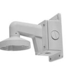Suport de montaj pe perete cu doza de conexiuni Hikvision DS-1272ZJ- 120B, material aliaj de aluminiu, dimensiuni: 123×180×233mm, greutate: 1225g