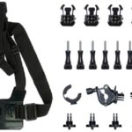 Kit pentru ciclism, Insta360, compatibil ONE R, ONE X2, ONE X, ONE, contine Suport ghidon + Suport adeziv plat(cu stâlp de extensie) + Curea pentru piept
