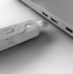 Lindy USB Type A Port Blocker Key, alb - Image 3