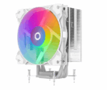 Cooler Procesor AQYRIS URANUS LS 2.0 ARGB ALB, dimensiune heatsink 152x120x49mm (cu ventilator), un ventilator ARGB, viteza ventilator 900-1800 RPM +/- 10%, Airflow: 65 CFM,  Suport AMD: AM4, AM5 suport INTEL: LGA 1200/1700/1156/1155/1151/1150, nivel de zgomot: 30 dBA - Image 3