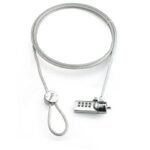 Cablu de securitate laptop Natec, lungime cablu 180 cm, material metal, gri
