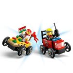 PACHET DE CURSE FURGONETA DE PIZZ VS. CAMION DE POMPIERI, LEGO 60458 - Image 3